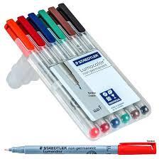 Staedtler Lumocolor Correctable Dry Erase Pen 1.0 mm Medium Point 6-Color Se
